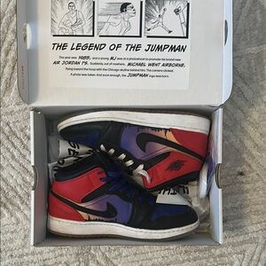 Nike Black and Red Sneakers air Jordan